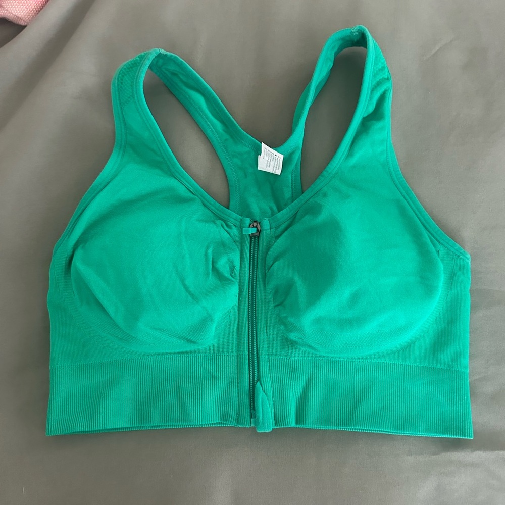 Green Sports Bra
